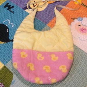 3/$12 Quilted Bib with Duck-Detail Pocket (OS)